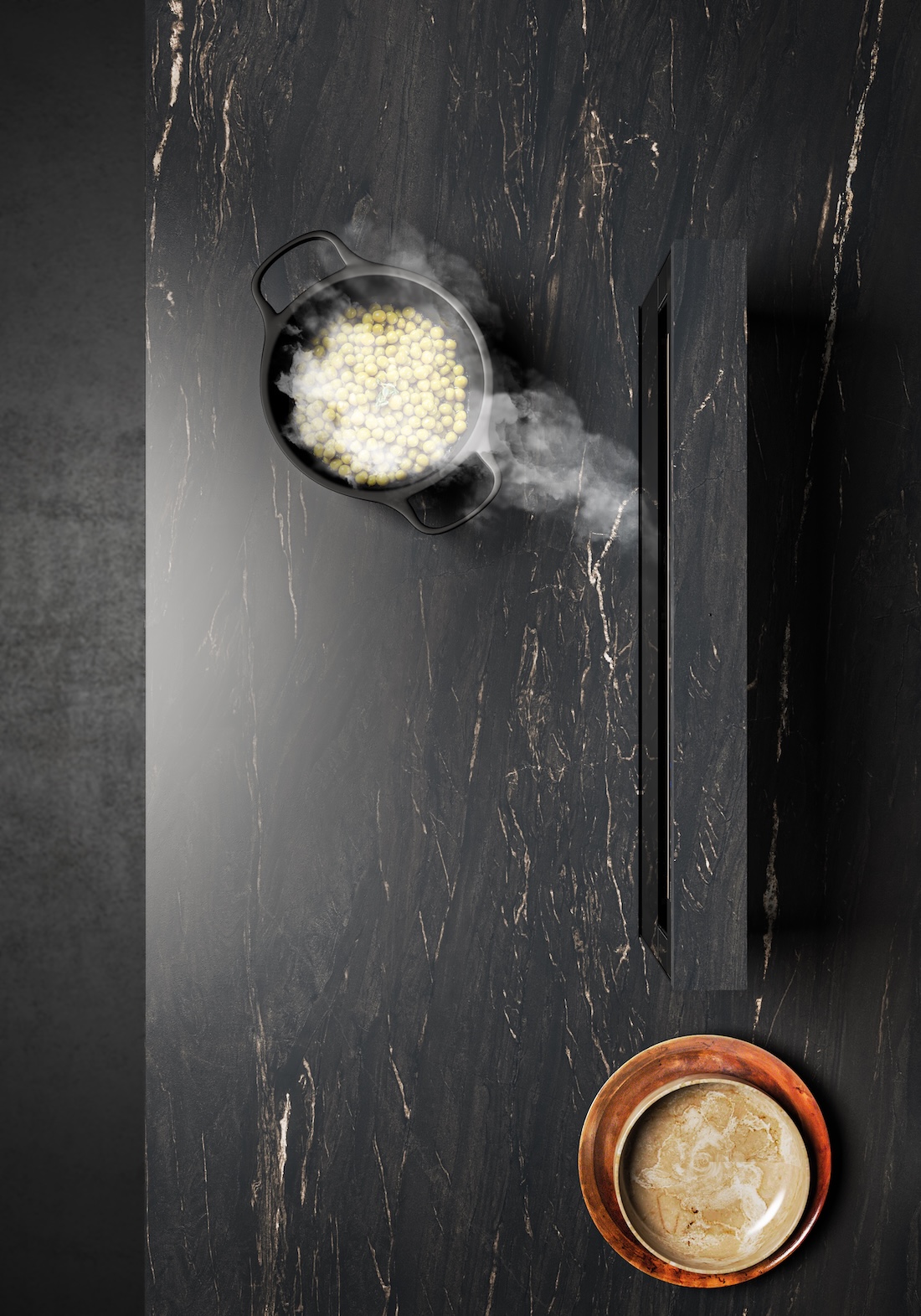 Foto Onzichtbare werkbladafzuiging van Falmec FotoOnzichtbare werkbladafzuiging van Falmec